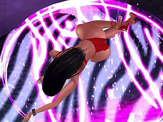 3D Exotic Dancer Sways with Sensual Moves
