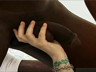 Hot interracial couple enjoys passionate sex