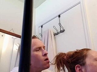 My quick bathroom fling with her massive chest was wild