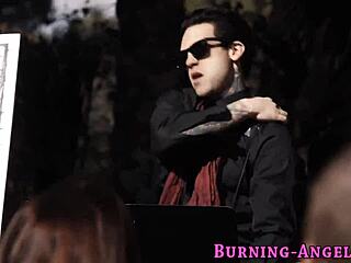 goth fucks and sucks at outdoor