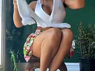 Attractive Woman with Large Breasts