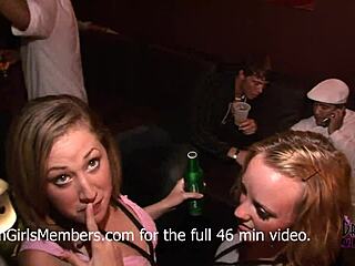 Girls get wild at the last pre-quarantine spring break party