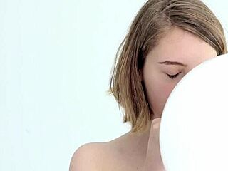 Young Looner Babe Blowing and Popping Her First Balloon