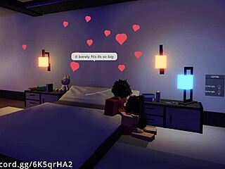 demon seduces hot fan on roblox for intense missionary fucking and creampie.