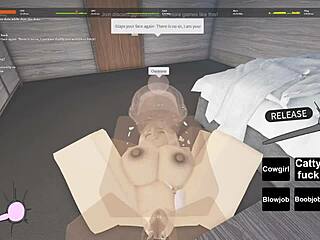 Blonde Girl Gives Blowjob in Roblox!!