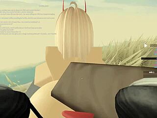 Roblox game used to create porn video with a wet and wild missionary position scene.
