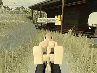 blonde bitch deepthroats and gets anal fucked