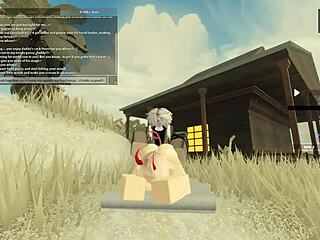 Roblox game used to create porn video with a wet and wild missionary position scene.