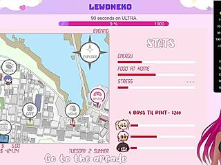 Vtuber Lewdneko Dives Into Femboy Burgers With Cute Shemale Moaning in Wild Anal Play