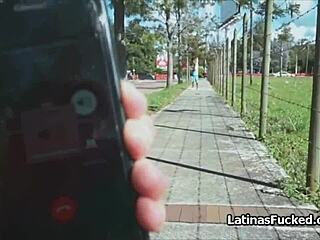 Hot Latina Chick Blows Dick From Street