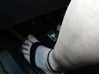 Wow, Check Out This Fat Naked Woman Driving The Car Barefoot In Sexy Flip Flops Fetish!