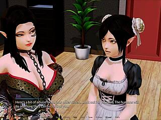 A walkthrough of the anime and game Harem Hotel 35