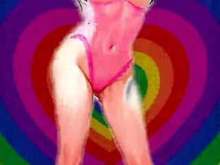 Ahegao dance compilation with a touch of hentai and anime