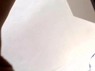 cara wipes boss's penis on her pussy then pushes cat in