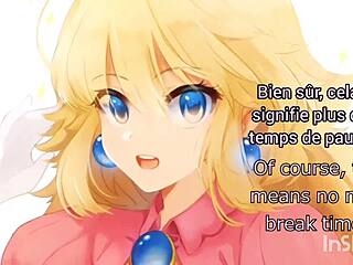 Jerk off instructions with Princess Peach translated