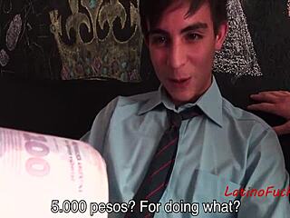 Hot bisexual couple performs sexual acts online for money – gay Latino pair
