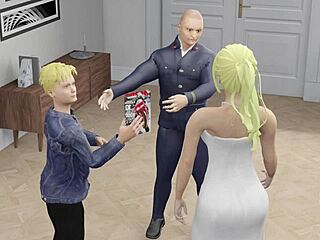 maya explores lingerie in a 3d anime hentai group scene