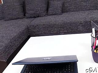 Sexy gay twink explores his desires in intimate porn scenes