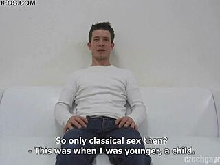 Mirek sucks in czech gay casting