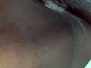 Ebony Whore Fingers Herself to Squirting Orgasm