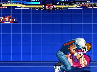 brian vs yoriko in a cartoon anime battle