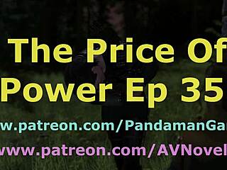 Brunette Plays Power Game Seductively