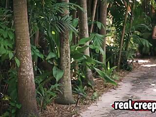 raylin ann nails hardcore doggy style outdoors.