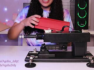 unboxing new sex machine agatha dolly tests speed