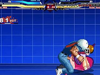 brian vs yoriko in a cartoon anime battle