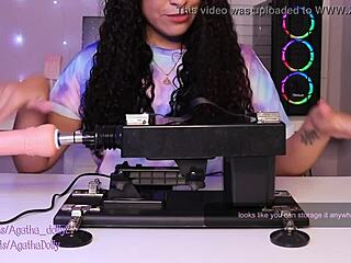 unboxing new sex machine agatha dolly tests speed