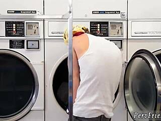 Hairy Teen Handjob Party on Laundry Day