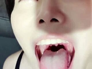 Young woman with roleplay cowgirl skills gets facial with sour cream surprise