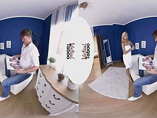 Blonde In 3some Blowjob And Pussy Fucking