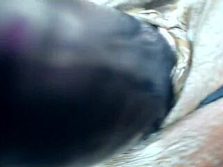 Lesly tries out a large toy in her collection