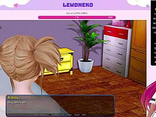 Vtuber Lewdneko Moans in Harem Hotel Game Part 16