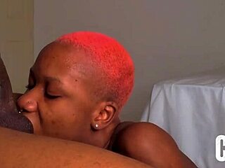 A slim black beauty gave me a blowjob after dancing at the club