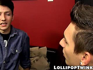 Robbie Anthony's big dick goes all the way into a skinny twink's ass