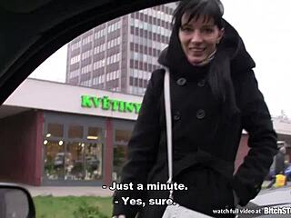 Skinny slovak brunette gets anal fucked in pov