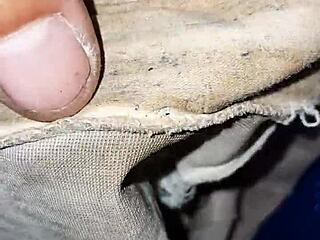 I found the neighbor's dirty panties by mistake