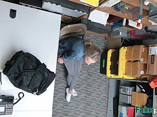 Slim Blonde Babe With Butterfly Tattoo Exposes Her Gaping Pussy