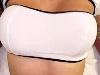 Massage Sister's Friend Anal and Pussy! Cum in Her Mouth Outdoors!