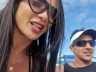 Relaxing Day On Copacabana Beach With Friends