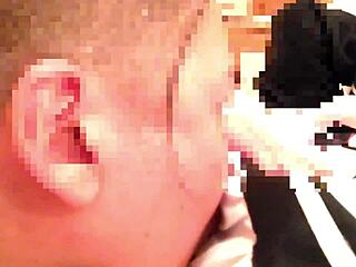 my sefre in maid rem cosplay gives amazing head