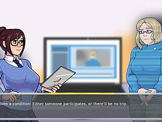 Studying with Mei in 3D animated Academy 34 Overwatch