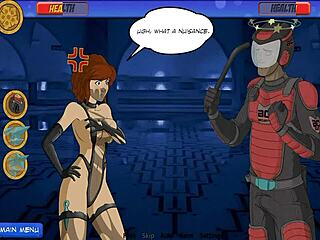 Sexy ninja girl licks pussy.