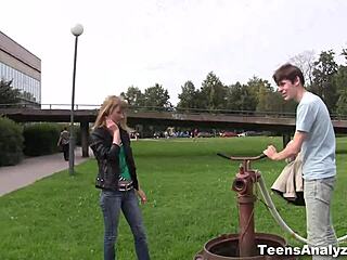 Skinny Teen Sonja's First Anal Adventure in Steamy Striptease
