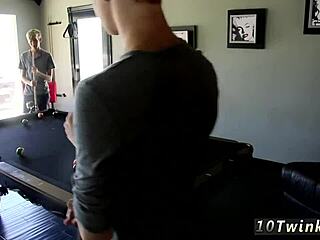 sweet school gay boys fuck by the pool