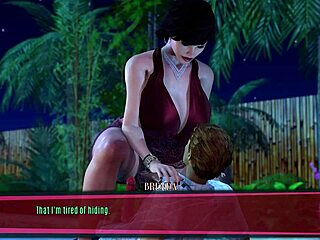 Grote tieten babe krijgt kutcreampie en zaadshot in openbare game aflevering 3.