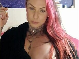 Sensual Babe SMOKING HOT with Tattoo Tease