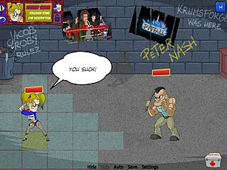 Sexy ninja girl licks pussy.